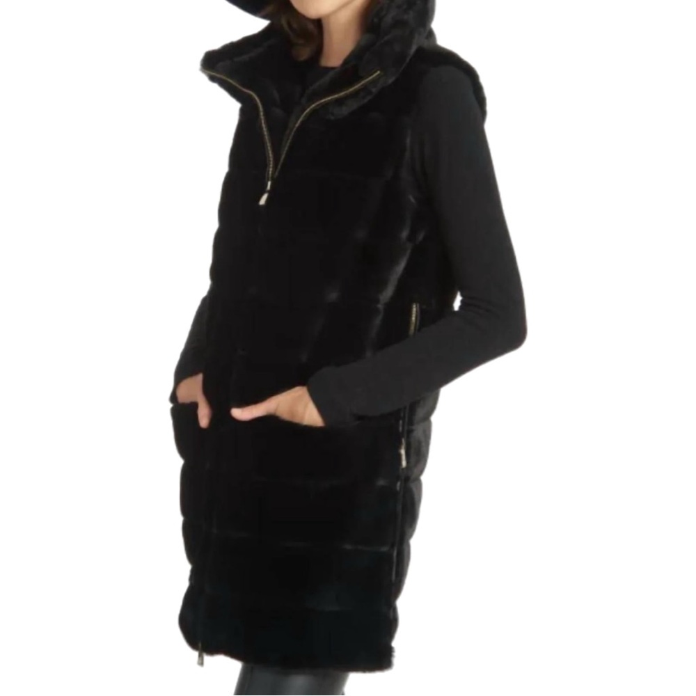 Patty Kim Ingrid Vest in Black - NWT